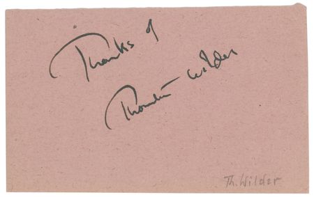 Lot #696 Thornton Wilder Signature and (2) Autograph Letters Signed - Image 4