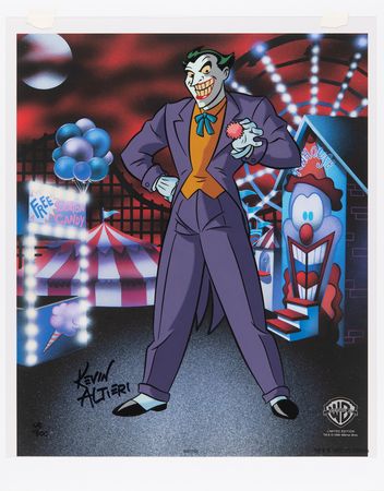 Lot #533 Joker limited edition cel from Warner Bros. Animation Art - 'Classic Joker' (Ltd. Ed. 105/500) - Image 1