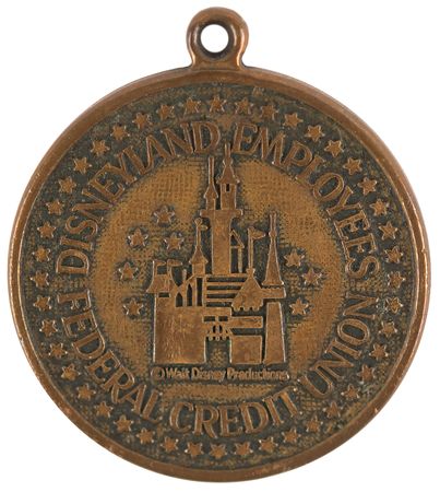 Lot #423 Disneyland Employees Federal Credit Union Key Tag - Image 1