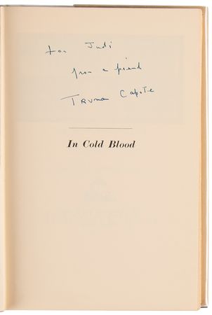 Lot #636 Truman Capote Signed Book - In Cold Blood (First Edition) - Image 4