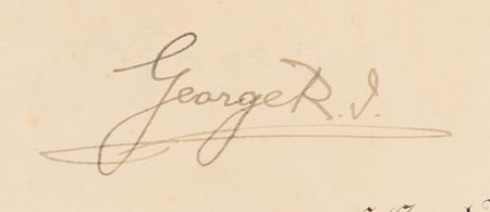 Lot #190 King George V Document Signed, Recognizing the American Consul - Image 2