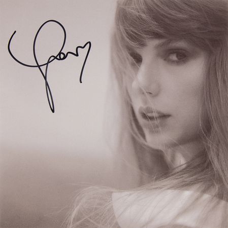 Lot #792 Taylor Swift Signed Album Insert Print - Image 1