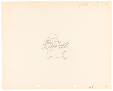 Lot #429 Baby mouse production drawings (3) from Mickey's Nightmare - Image 2