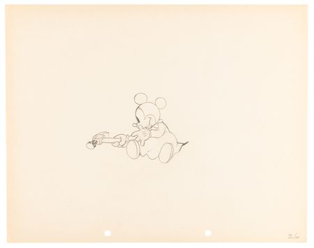 Lot #429 Baby mouse production drawings (3) from Mickey's Nightmare - Image 4