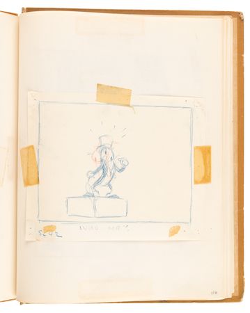 Lot #348 Disney?s 1939 Pinocchio Director-Used Continuity Sketch Book with (48) Original Storyboard Drawings and (175+) Photographic Model Images - Image 44