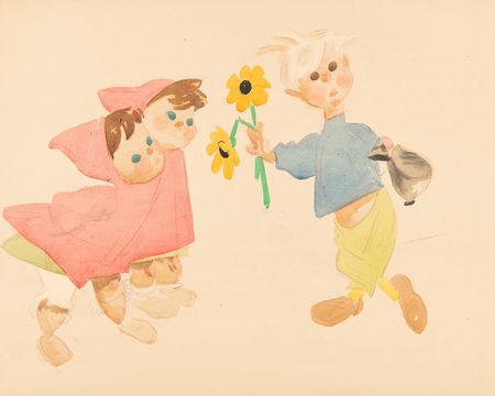 Lot #466 Fred Moore Original Watercolor Painting - Image 1