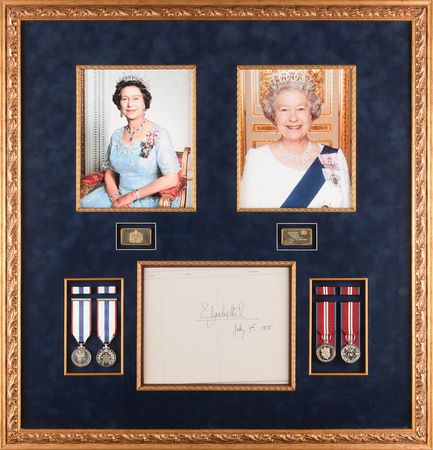 Lot #132 Queen Elizabeth II Signature Display - Image 1