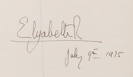 Lot #132 Queen Elizabeth II Signature Display - Image 2