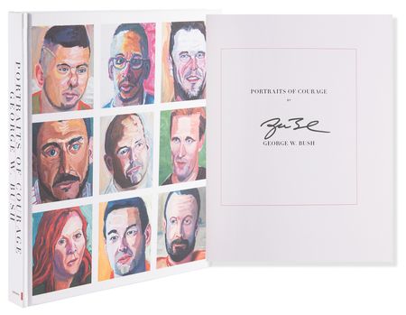 Lot #27 George W. Bush Signed Book - Portraits of Courage - Image 1