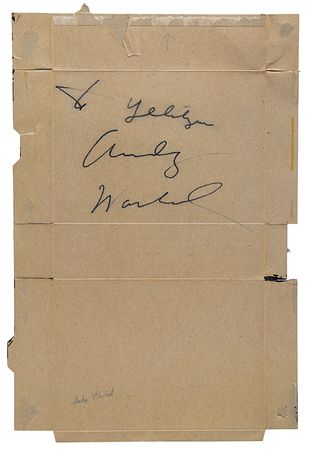 Lot #312 Andy Warhol Signed Original 'Cow' Screenprint on Kellogg's Cereal Box - Image 2