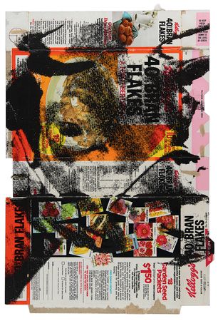 Lot #312 Andy Warhol Signed Original 'Cow' Screenprint on Kellogg's Cereal Box - Image 4