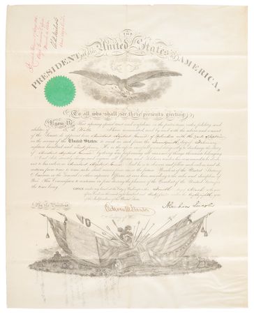 Lot #6 Abraham Lincoln Document Signed as President (March 4, 1864) - An Exceptionally Clean Example - Image 2