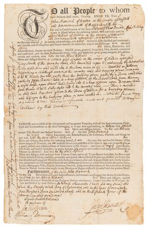 Lot #121 John Hancock Document Signed as Governor of Massachusetts (September 29, 1790) - Image 1