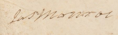 Lot #75 James Madison and James Monroe Document Signed as President and Secretary of State - Land Grant for Continental Army Service - Image 2