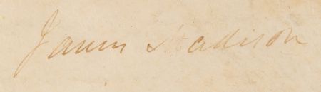 Lot #75 James Madison and James Monroe Document Signed as President and Secretary of State - Land Grant for Continental Army Service - Image 3