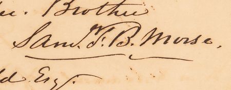 Lot #142 Samuel Morse War-Dated Autograph Letter Signed to a Famed Confederate Swordmaker - Image 3