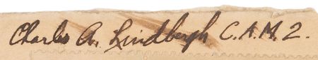 Lot #284 Charles Lindbergh Signed Air Mail Envelope (1926) - Image 3