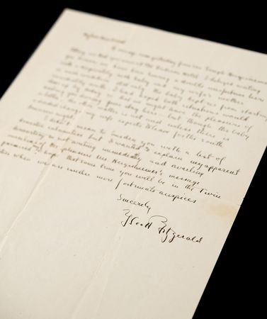 Lot #585 F. Scott Fitzgerald Autograph Letter Signed - Two Weeks Before the Release of The Beautiful and Damned - Image 1