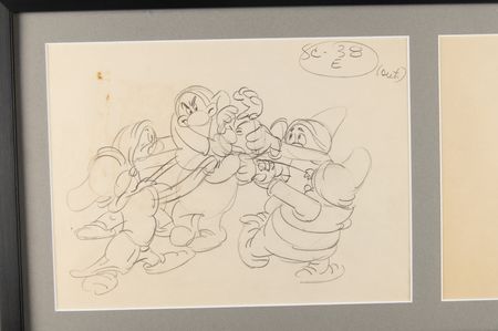 Lot #450 Dwarfs production drawings (2) for Snow White and the Seven Dwarfs - Image 2