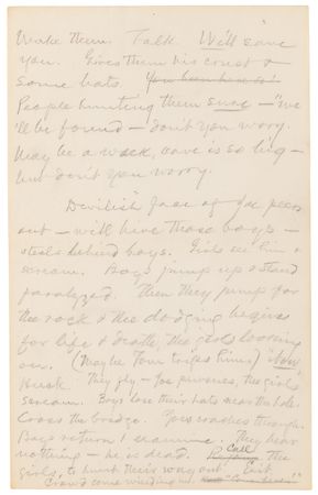 Lot #572 Samuel L. Clemens Handwritten Notes for a Tom Sawyer Stage Adaptation - Image 3