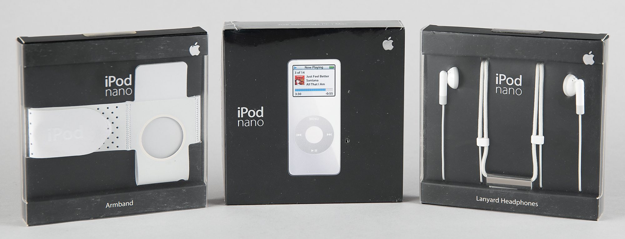 Apple iPod Nano (1st Generation, Sealed - 2GB, White), with Lanyard