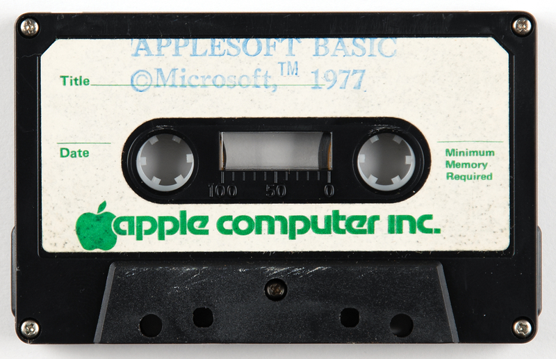 Lot 6015 Apple II Computer 'Applesoft BASIC' Cassette Tape