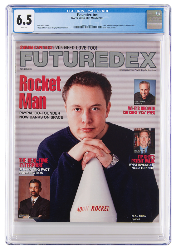 Lot 6142 Elon Musk: Futuredex Magazine from March 2003 - 