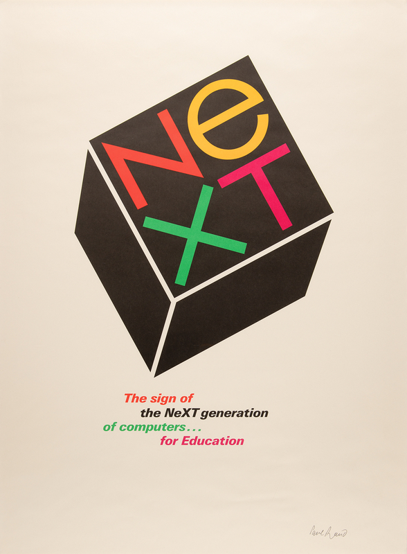 Lot 6128 Steve Jobs: NeXT Poster Designed by Paul Rand (1986) - From the Collection of Clement Mok