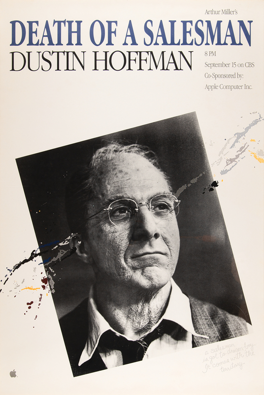 Lot 6098 Apple: Death of a Salesman Poster (1985) - From the Collection of Clement Mok