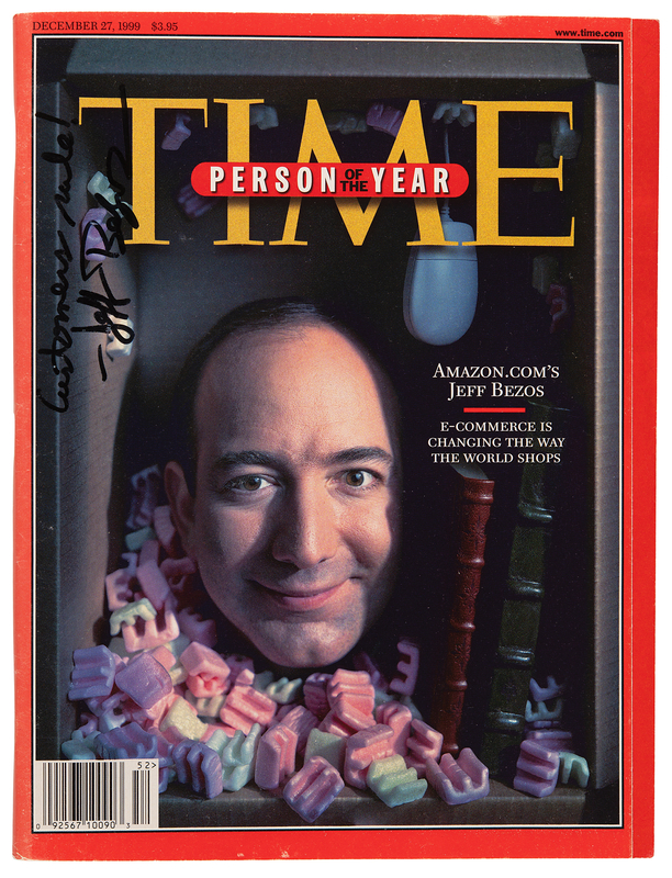 Lot 6148 Jeff Bezos Signed Magazine - 