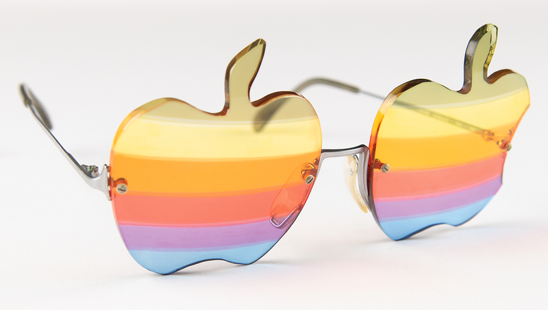 Lot 6088 Steve Wozniak's Apple Rainbow Glasses