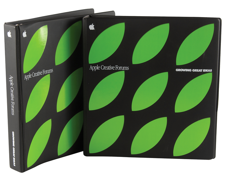 Lot 6104 Apple Creative Forums (2) NYC Event Binders (1990) - From the Collection of Ron Fernandez