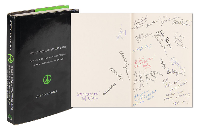 Lot 6138 Douglas Engelbart and Ted Nelson Signed Book - What the Dormouse Said (Signed by 20+ Industry Figures and Computer Scientists)