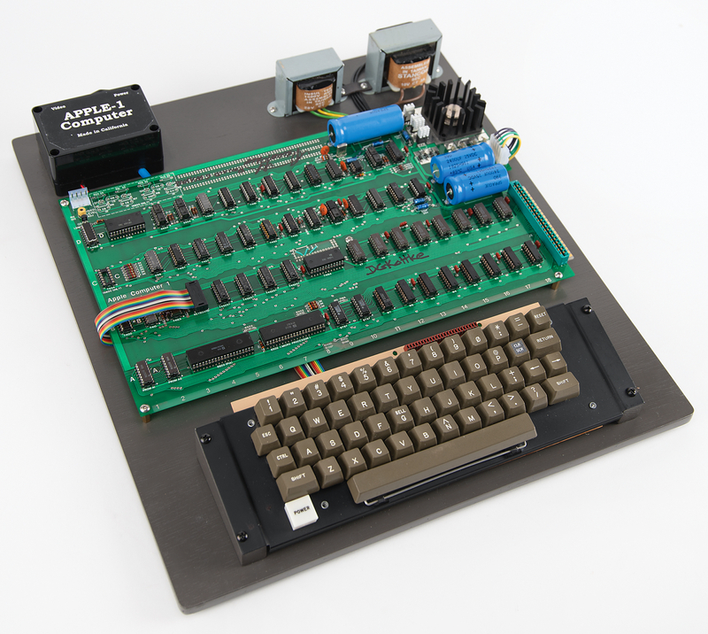 Lot 6059 Apple-1 Computer Replica Signed by Daniel Kottke and Ron Wayne