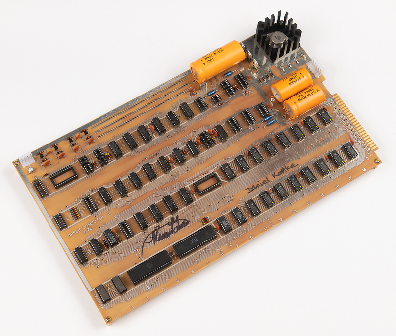 Lot 6060 Apple-1 Prototype Board Replica Signed by Daniel Kottke and Ron Wayne