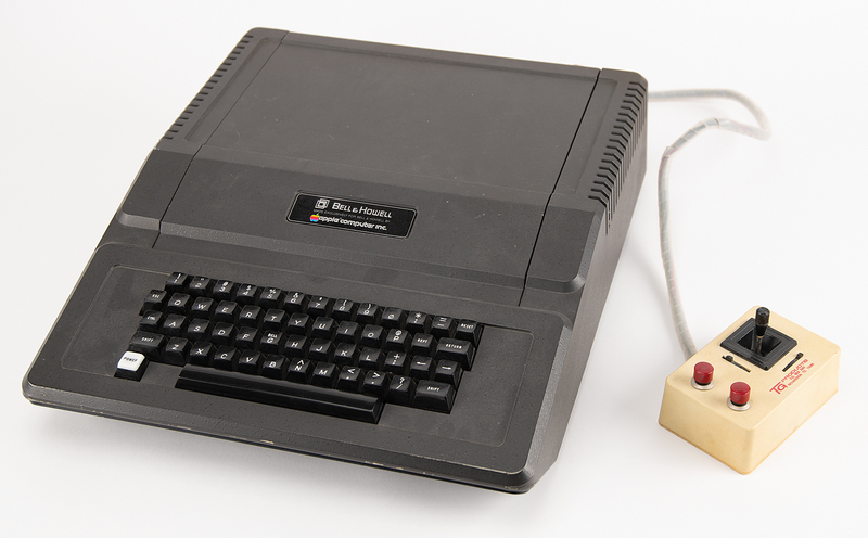 Lot 6020 Apple II Plus Computer: Scarce Bell & Howell 'Darth Vader' or 'Black Apple' Variant