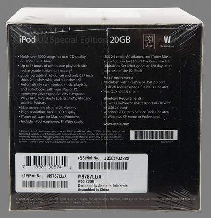 Lot #6078 Apple iPod U2 Special Edition (2004, Sealed - 20GB) - Image 4