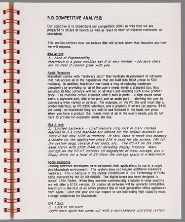 Lot #6090 Apple: 1983 Macintosh Introduction Plan - 