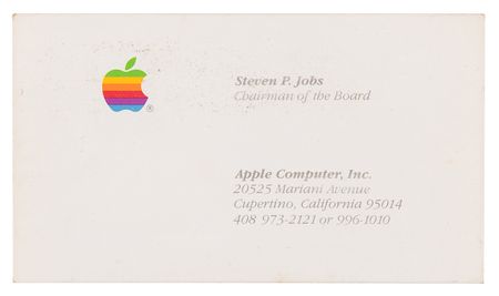 Lot #6003 Steve Jobs Apple Business Card (c. 1985) with Miscellaneous Group of (18) Apple Computer Business Cards - From the Estate of Chuck Colby - Image 2