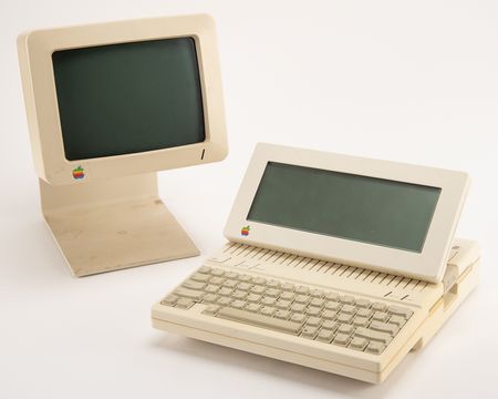 Lot #6033 Apple IIc Computer with Rare Flat Panel Display and Cari Portable Work Station - Image 1