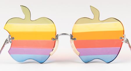 Lot #6088 Steve Wozniak's Apple Rainbow Glasses - Image 2