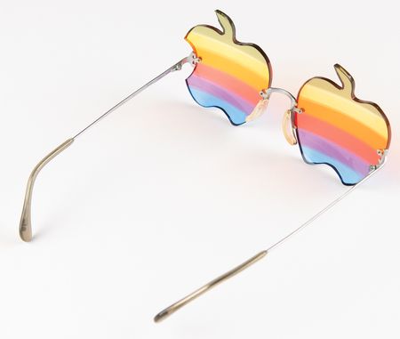 Lot #6088 Steve Wozniak's Apple Rainbow Glasses - Image 3