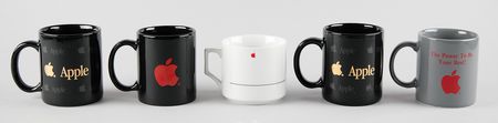 Lot #6109 Apple Computer (5) Vintage Coffee Mugs - Image 2