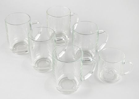 Lot #6112 Apple and NeXT Computer (6) Vintage Glass Mugs - Image 1