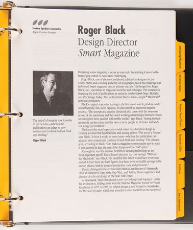 Lot #6104 Apple Creative Forums (2) NYC Event Binders (1990) - From the Collection of Ron Fernandez - Image 3