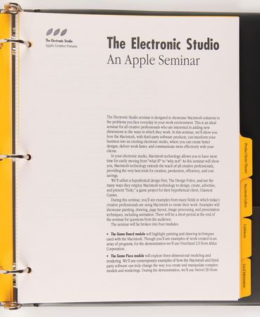Lot #6104 Apple Creative Forums (2) NYC Event Binders (1990) - From the Collection of Ron Fernandez - Image 5