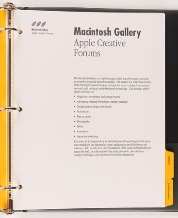 Lot #6104 Apple Creative Forums (2) NYC Event Binders (1990) - From the Collection of Ron Fernandez - Image 7