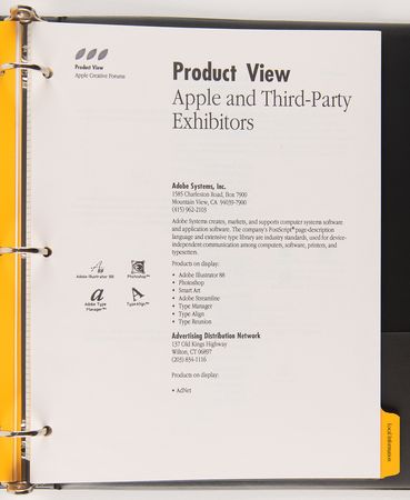 Lot #6104 Apple Creative Forums (2) NYC Event Binders (1990) - From the Collection of Ron Fernandez - Image 8