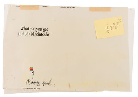 Lot #6096 Apple Creative Services 'What can you get out of Macintosh?' Brochure Color Proofs (1989) - From the Collection of Ron Fernandez - Image 2