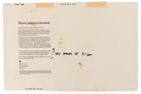 Lot #6096 Apple Creative Services 'What can you get out of Macintosh?' Brochure Color Proofs (1989) - From the Collection of Ron Fernandez - Image 6